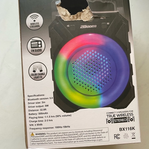 Ring Light LED Bluetooth Wireless Speaker With Box - Picture 6 of 8